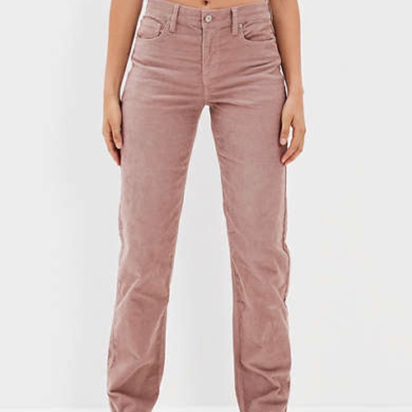 American eagle. Super Stretch pink coral Cordaroy pants - Picture 1 of 4